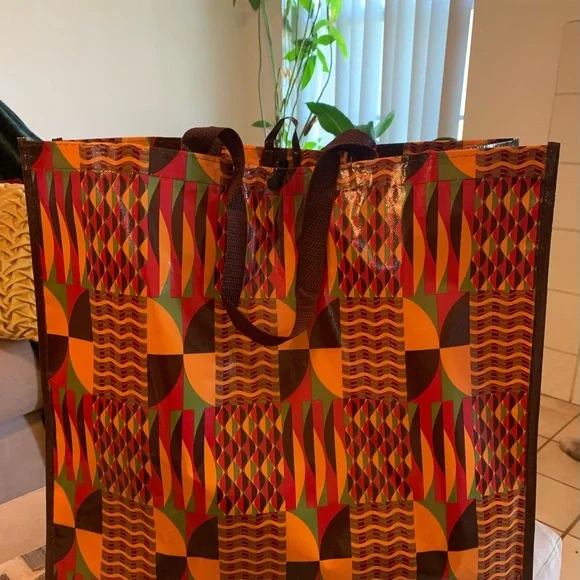 Michael's African Print Tote Bag - Picture 3 of 10